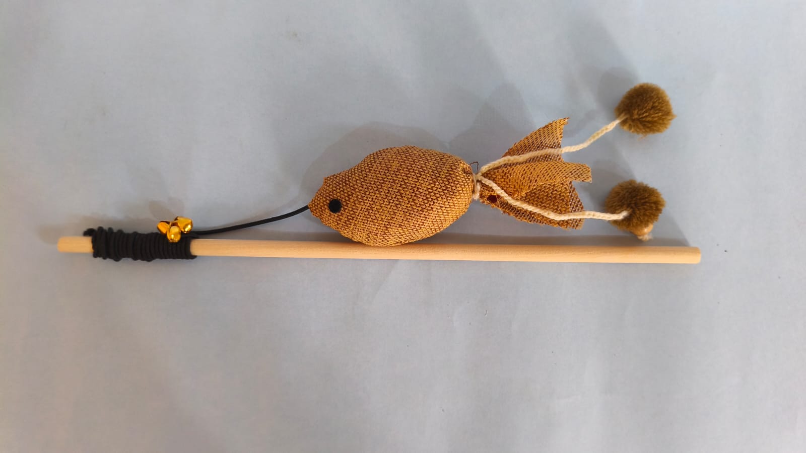 Handcrafted cat teaser wand